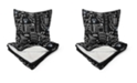 Pegasus Home Fashions Brooklyn Nets Doodle Pop Poly Span Blanket and Pillow Combo Set